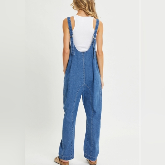 #282 FINAL SALE 🛑S,L Boho Bestseller One-And-Done Denim Jumpsuit - Picture 8 of 16